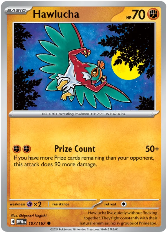 107/167  Hawlucha  Twilight Masquerade  Common