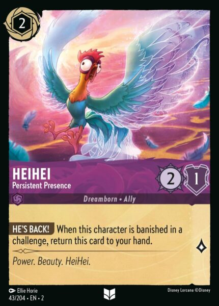 043/204 001/204 HeiHei - Persistent Presence Disney Lorcana Rise of the Floodborn  Uncommon