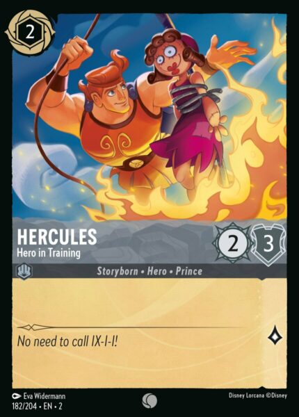 182/204 Hercules - Hero In Training Disney Lorcana Rise of the Floodborn Common