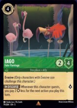 079/204 Iago - Fake Flamingo Lorcana Shimmering Skies Rare