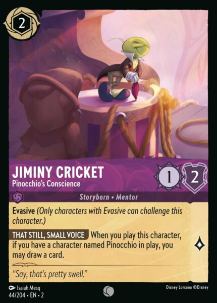 044/204 Jiminy Cricket - Pinocchio’s Conscience Disney Lorcana Rise of the Floodborn Common