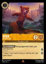 001/204 Koda - Talkative Cub Lorcana Shimmering Skies Rare