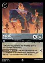 185/204 Kronk - Head of Security Lorcana Shimmering Skies Super Rare