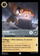 178/204 Kronk - Unlicensed Investigator Lorcana Shimmering Skies Common