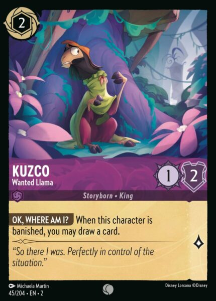 045/204 Kuzco – Wanted Llama Disney Lorcana Rise of the Floodborn Common