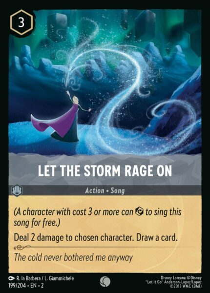 199/204 Let The Storm Rage On Disney Lorcana Rise of the Floodborn Common