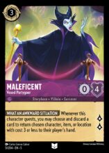 051/204 Maleficent - Vexed Partygoer Lorcana Shimmering Skies Uncommon