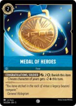 165/204 Medal of Heroes Lorcana Shimmering Skies Common