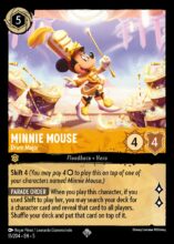 015/204 Minnie Mouse - Drum Major Super Lorcana Shimmering Skies Rare