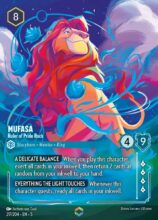 217/204 Mufasa - Ruler of Pride Rock Lorcana Shimmering Skies Enchanted