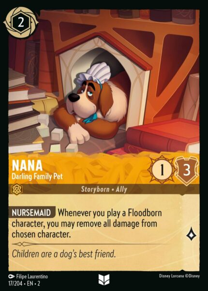 017/204 Nana - Darling Family Pet Disney Lorcana Rise of the Floodborn  Uncommon