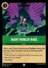 095/204 Night Howler Rage Lorcana Shimmering Skies Common