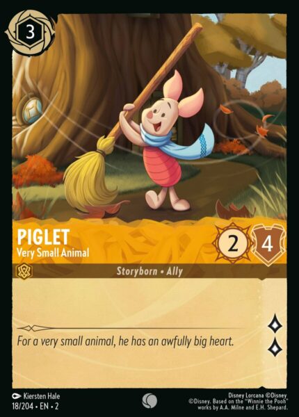 018/204 Piglet - Very Small Animal Disney Lorcana Rise of the Floodborn Common