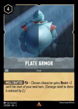 201/204 Plate Armor Lorcana Shimmering Skies Rare