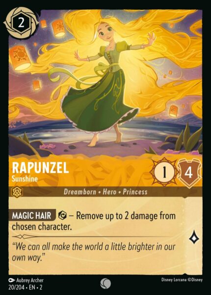 020/204 Rapunzel - Sunshine Disney Lorcana Rise of the Floodborn Common