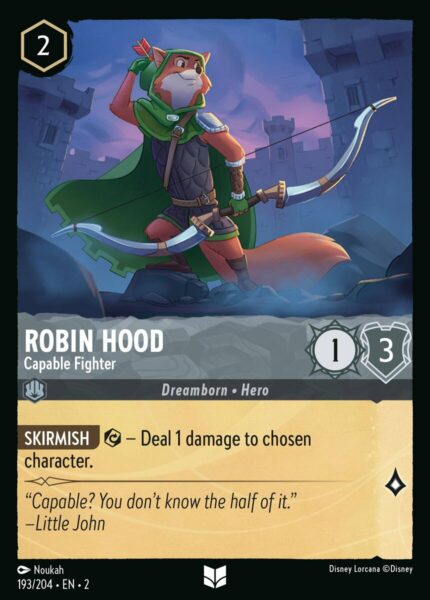 193/204 Robin Hood - Capable Fighter Disney Lorcana Rise of the Floodborn Uncommon