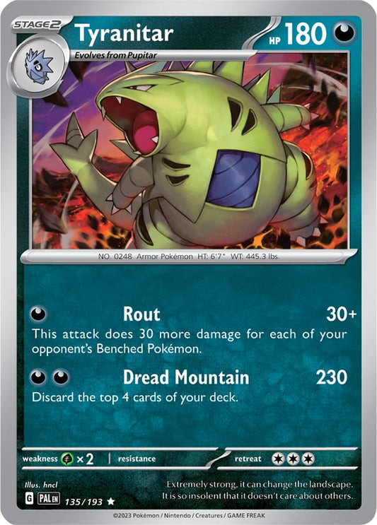 Tyranitar - 135/193 Rare Holo