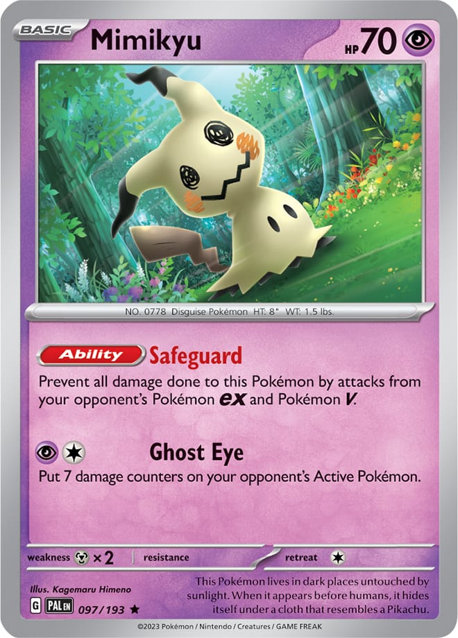 Mimikyu 097/193 Rare Reverse Holo