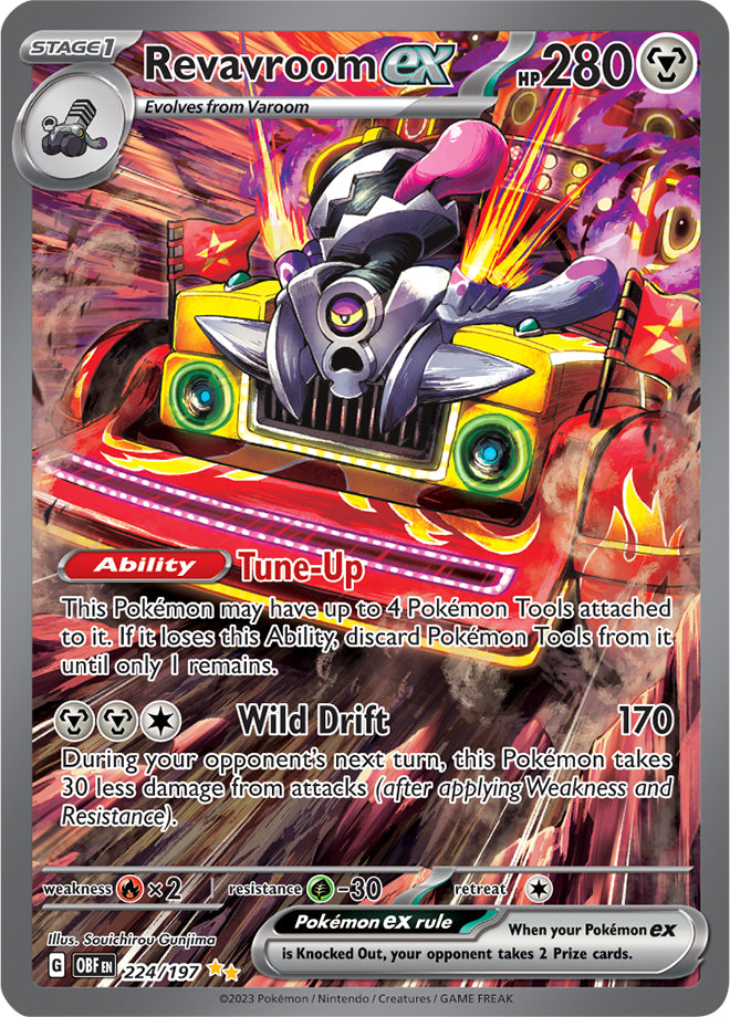 Revavroom ex 224/197 Special Illustration Rare Pokemon Card (SV Obsidian Flames)