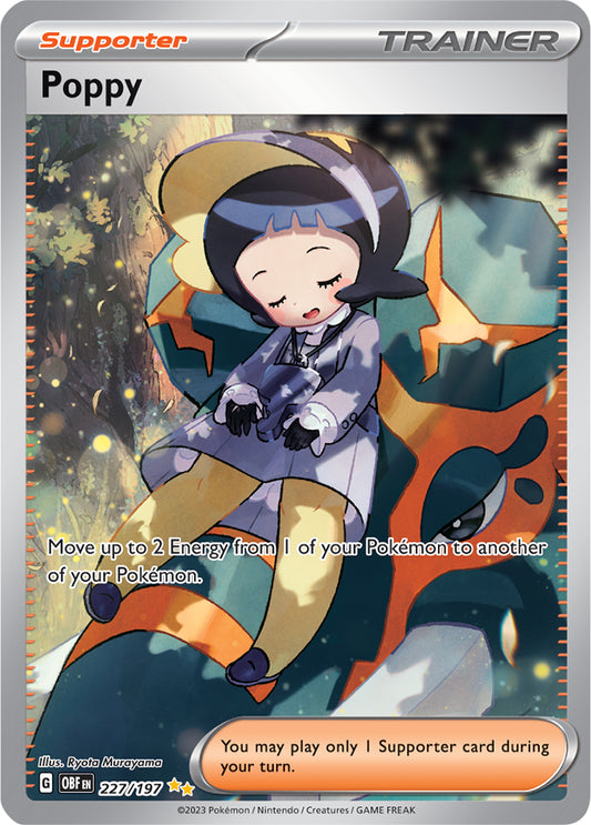 Poppy 227/197 Special Illustration Rare Pokemon Card (SV Obsidian Flames)