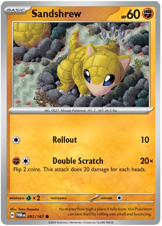 097/167  Sandshrew  Twilight Masquerade  Common