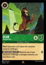 093/204 Scar - Vengeful Lion Lorcana Shimmering Skies Rare