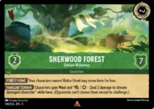 101/204 Sherwood Forest - Outlaw Hideaway Lorcana Shimmering Skies Rare