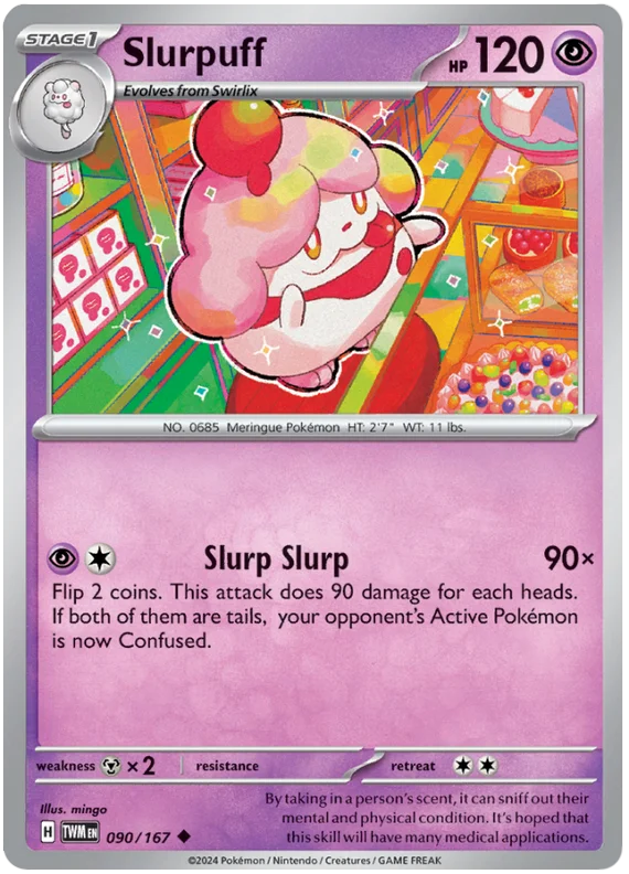 090/167  Slurpuff  Twilight Masquerade  Uncommon