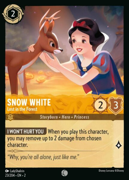 023/204 Snow White - Lost in the forest Disney Lorcana Rise of the Floodborn Common