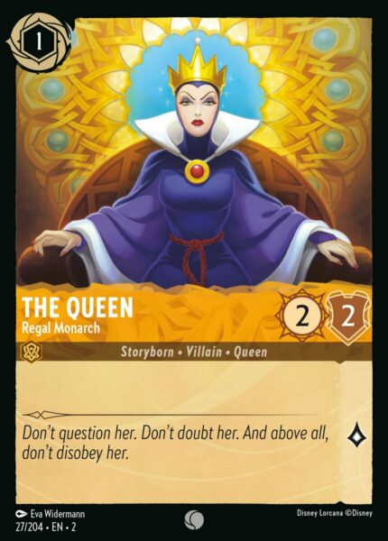 027/204 The Queen - Regal Monarch Disney Lorcana Rise of the Floodborn Common