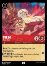 106/204 Turbo - Royal Hack Ruby Lorcana Shimmering Skies Uncommon