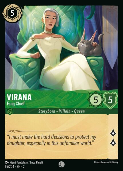 095/204 Virana - Fang Chief Disney Lorcana Rise of the Floodborn Common