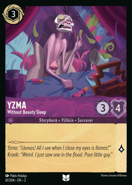 061/204 Yzma - Without Beauty Sleep Disney Lorcana Rise of the Floodborn Uncommon