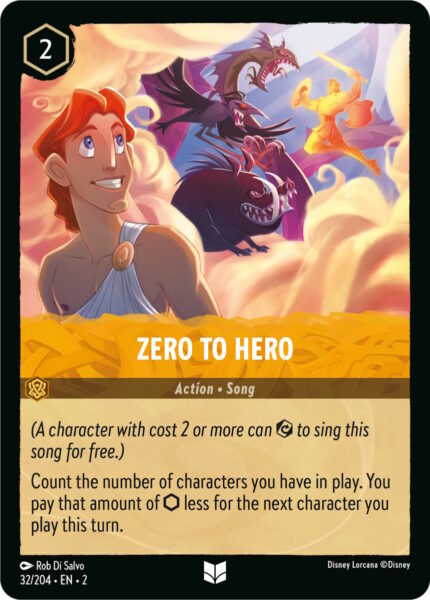 032/204 Zero To Hero Disney Lorcana Rise of the Floodborn Uncommon