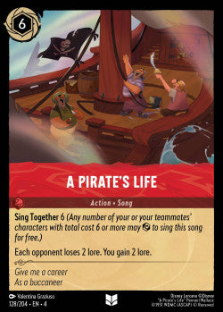 A Pirate's Life Disney Lorcana Ursula’s Return Uncommon 128/204