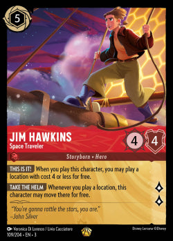 109/204 Jim Hawkins - Space Traveler Legendary Disney Lorcana into the inklands