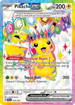 219/191 Surging Sparks Pikachu ex Ultra Rare