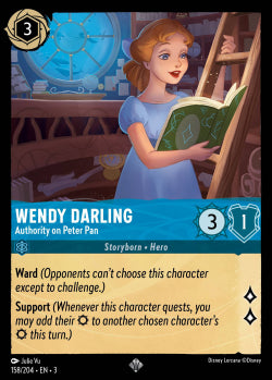 Wendy Darling - Authority on Peter Pan Disney Lorcana into the inklands Super Rare 158/204