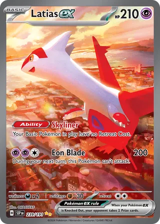 239/191 Surging Sparks Latias ex Special Illustration Rare