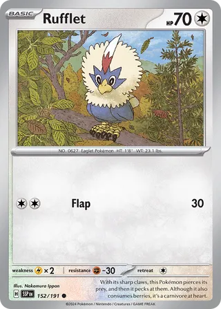 152/191 Surging Sparks Rufflet Common