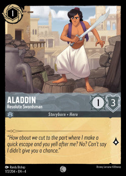 Aladdin - Resolute Swordsman Disney Lorcana Ursula’s Return Common 172/204