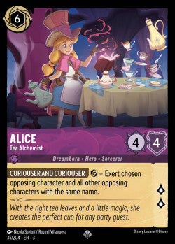 Alice - Tea Alchemist Super Disney Lorcana into the inklands Rare 035/204