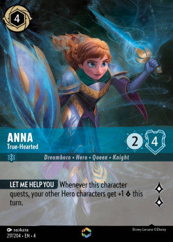 Anna - True-Hearted Disney Lorcana Ursula’s Return Enchanted 217/204