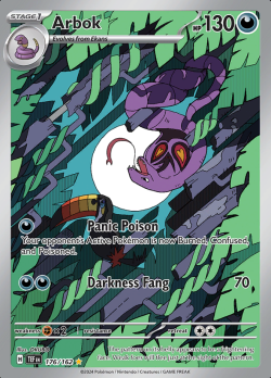 176/162 Pokemon Arbok  Temporal Forces Illustration Rare