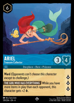 Ariel - Treasure Collector Disney Lorcana Ursula’s Return Super Rare 139/204