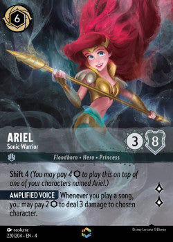Ariel - Sonic Warrior Disney Lorcana Ursula’s Return Enchanted 220/204