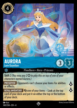 140/204 Aurora - Lore Guardian Disney Lorcana Ursula’s Return Super Rare