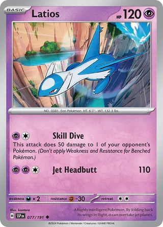 077/191 Surging Sparks Latios Uncommon