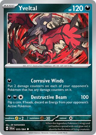 035/064 Shrouded Fable Yveltal Uncommon