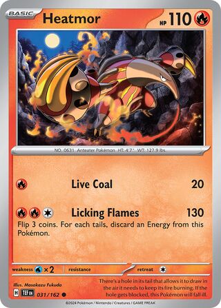 031/162 Heatmor  Pokemon Temporal Forces  Common